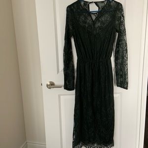 H&M calf length lace dress